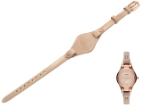 Jasnobrązowy skórzany pasek z podkładką Fossil Georgia Mini ES3262 7mm